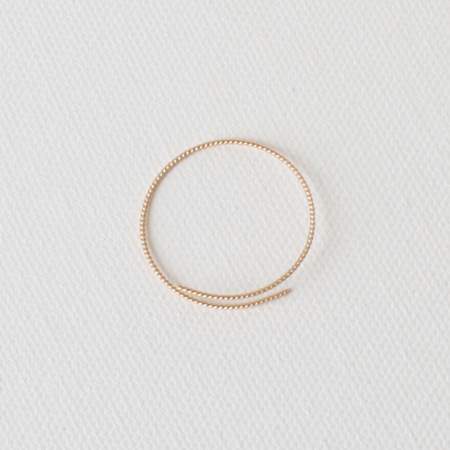 Eternal Hoop 14K Gold Earrings