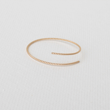 Eternal Hoop 14K Gold Earrings