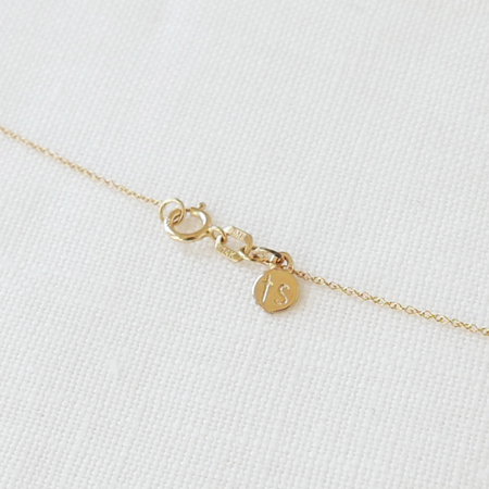 3 Gray Pearls Line 14K Gold Necklace