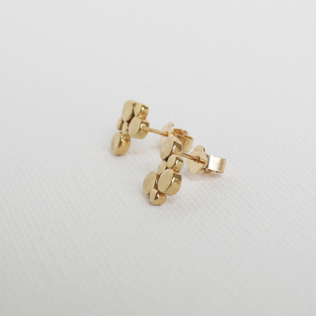 Ripple 14K Gold Earrigns