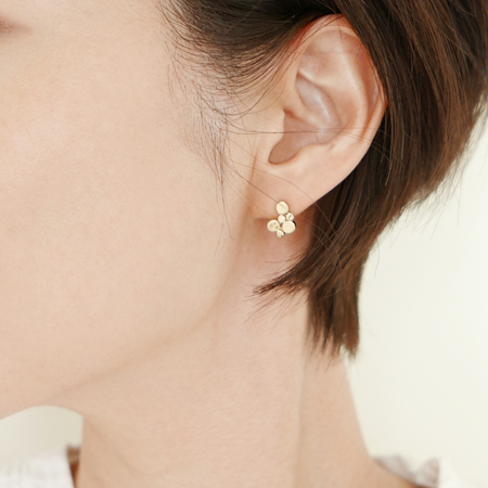 Ripple 14K Gold Earrigns