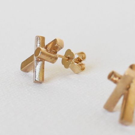 Pillars 14K Gold Earrings