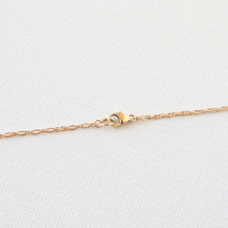 Double Ring 14K Gold Necklace