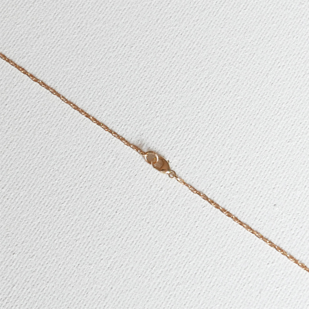 Curved Line 14K Gold Necklace