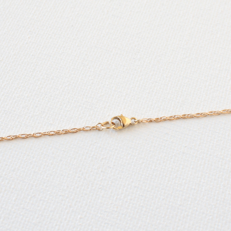 Double Ring 14K Gold Necklace - necklace