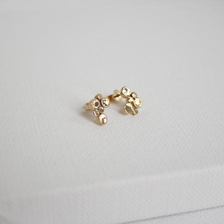 Ripple 14K Gold Earrigns